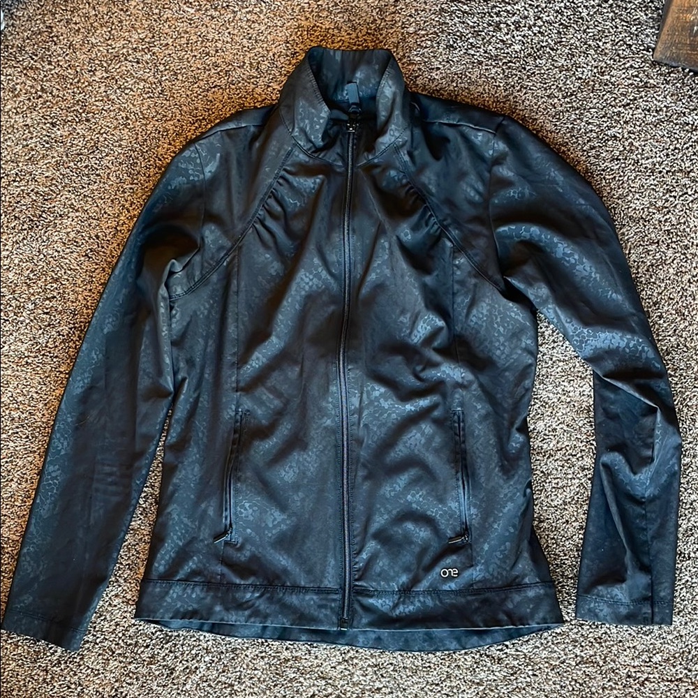 Barco One Black Zip Up Scrub Jacket
